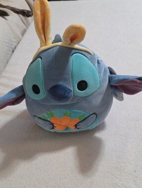 NWT SQUISHMALLOWS DISNEY EASTER STITCH STUFFED PLUSH TOY